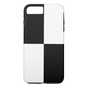Coque iPhone 7 Plus Cas plus de l'iPhone 8 noirs et blancs audacieux