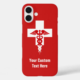 Coques iPhone 16 Plus Cas professionnels Médicale faits sur commande