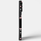 Coques Case-Mate iPhone Cas rayé rose noir et gris rose et blanc (Verso / Droite)