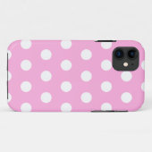 Coques Case-Mate iPhone Cas rose-clair de l'iPhone 5 de point de polka (Dos (Horizontal))