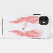 Coques Case-Mate iPhone Cas rose de l'iPhone 5 d'aile d'ange (Dos (Horizontal))