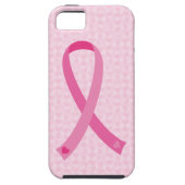 Coques Case-Mate iPhone Cas rose de l'iPhone 5 de conscience de cancer du (Dos)