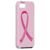 Coques Case-Mate iPhone Cas rose de l'iPhone 5 de conscience de cancer du (Dos/Droit)