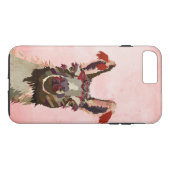 Coques Case-Mate iPhone Cas rose de l'iPhone 7 de lama (Dos (Horizontal))
