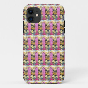 Coques Pour iPhone cas rose de motif de sirène