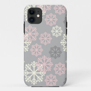 Case-Mate iPhone Case Cas rose mignon de l'iPhone 5 d'hiver de flocon de