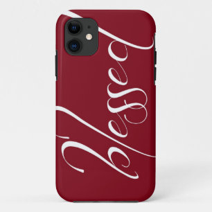 Coque Case-Mate Pour iPhone Cas rouge-foncé béni de l'iPhone 5s de déclarat