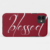 Coques Case-Mate iPhone Cas rouge-foncé béni de l'iPhone 5s de déclaration (Dos (Horizontal))