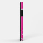 Coques Case-Mate iPhone Cas scintillant rose de l'iPhone 5 de coeurs de (Dos/Droite)