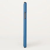 Coques Case-Mate iPhone Cas solide de l'iPhone X d'arrière - plan de BLEU (Dos/Droite)