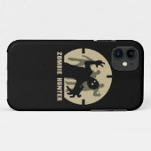 Coques Case-Mate iPhone cas téléphonique de chasseur zombie (Dos (Horizontal))