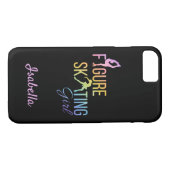 Coques Case-Mate iPhone Cas téléphonique Patineuse artistique rose arc-en- (Dos (Horizontal))