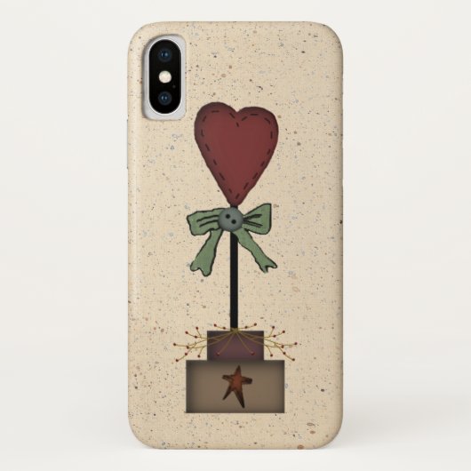 Coques Case-Mate iPhone Cas topiaire de l'iPhone X de coeur (Dos)