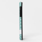 Coques Case-Mate iPhone Cas turquoise de l'iPhone 5 de Quatrefoil (Dos/Gauche)