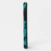 Coques Case-Mate iPhone Cas turquoise de téléphone d'impression de guépard (Dos/Gauche)