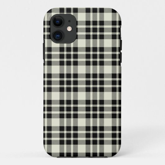 Coques Case-Mate iPhone Cas universel de l'iPhone 5 de plaid noir (Dos)