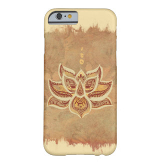 Coque Barely There iPhone 6 Cas vintage de l'iPhone 6 de fleur de Lotus