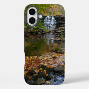 Coques iPhone 16 Plus Cascade d'automne et ruisseau Pennsylvanie Nature
