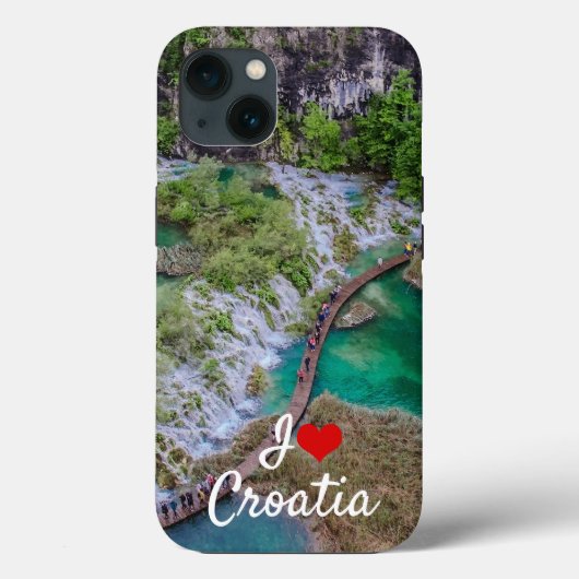 Coques Case-Mate iPhone Cascade de cascade du parc des lacs Plitvice (Verso)