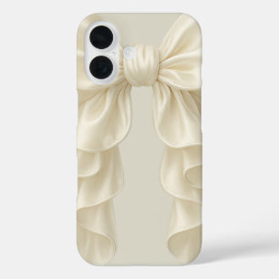 Coques iPhone 16 Cascade de crème à volants élégants et chic pour f