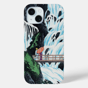 Coque Pour iPhone 15 Cascade de Shiragumo Nikkō par Takahashi Hiroaki