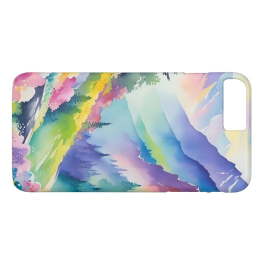Coques Case-Mate iPhone cascade montain&rainbow (Dos (Horizontal))