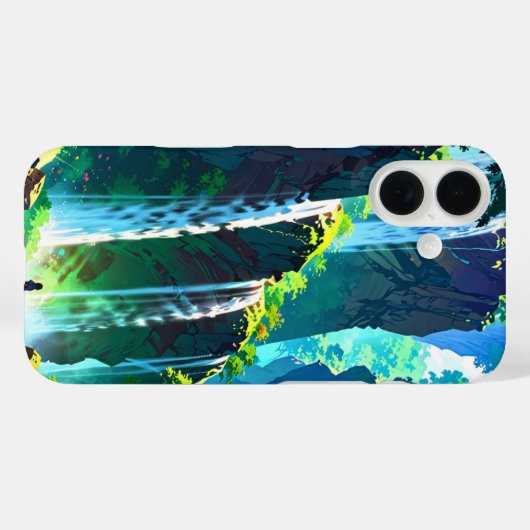 Coques Case-Mate iPhone Cascade Rainbow (Verso (horizontal))