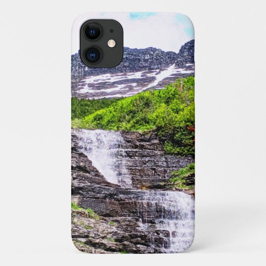 Coques Case-Mate iPhone Cascades de fonte glaciaire se précipitent au larg (Dos)