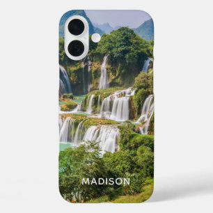Coques iPhone 16 Plus Casccascades porte-nom personnalisé