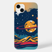 Coques Case-Mate iPhone Case for the Planet, Moon, and Stars (Verso)