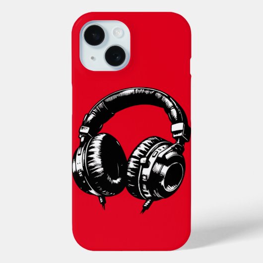 Coques Case-Mate iPhone Casque Audio Musique DJ Fête d'anniversaire (Verso)