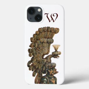 Coques Pour iPhone CASQUE DE CHEVALIER ANTIQUE AVEC monogramme D'AAGL