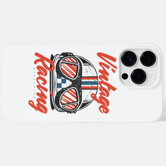 Coques Case-Mate iPhone Casque de course (Verso (horizontal))