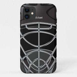 Coque iPhone 11 Casque de gardien de but d'hockey