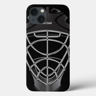 Etui iPhone 13 Casque de gardien de but d'hockey