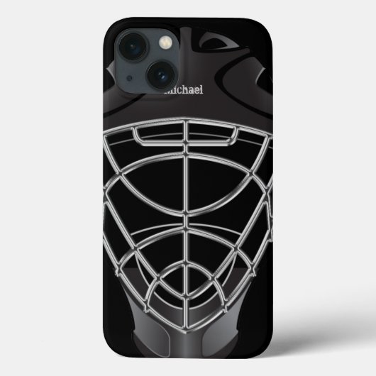 Coques Case-Mate iPhone Casque de gardien de hockey (Verso)