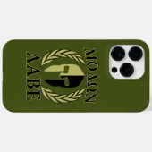Coques Case-Mate iPhone Casque de Spartan Molon Labe Laurier (Verso (horizontal))