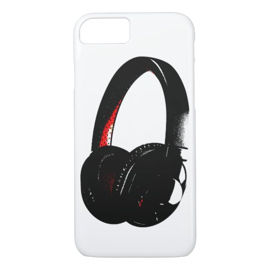 Coques Case-Mate iPhone Casque Pop Art Head Téléphone (Dos)