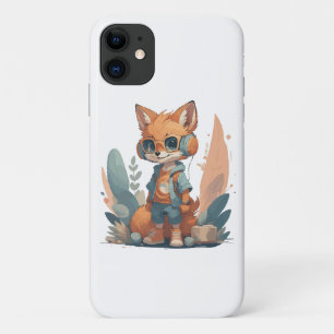 Case-Mate iPhone Case Casque pour bébé fox amusant