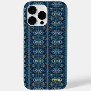 Coque Pour Pour iPhone 14 Pro Max Casques de téléphone en bande bleue par la poète A