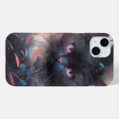 Coques Case-Mate iPhone Casquette noire mystique aquarelle | Cute chat (Verso (horizontal))