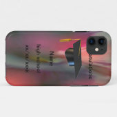 Coques Case-Mate iPhone Casquette & Tassel - (Dos (Horizontal))
