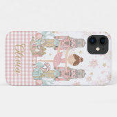 Coques Case-Mate iPhone Casse-noisette Whimsical Pastel Rose Ballet de Noë (Dos (Horizontal))