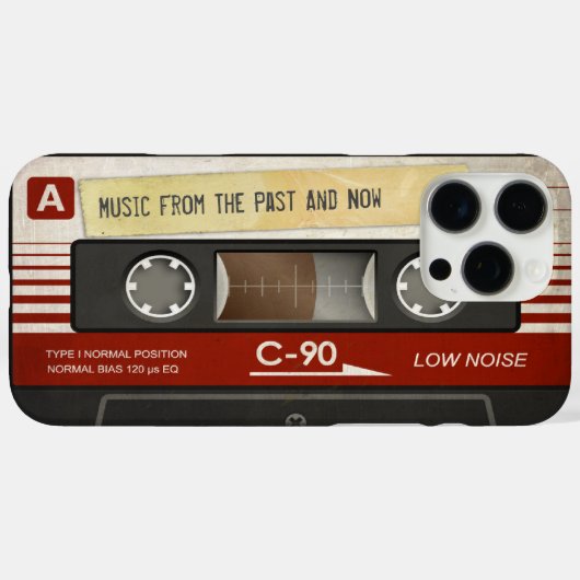 Coques Case-Mate iPhone Cassette audio compacte rétro | DJ Best Gifts (Verso (horizontal))