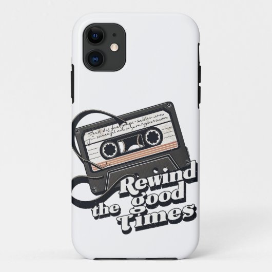 Coques Case-Mate iPhone Cassette rétro design pour les amateurs de nostalg (Dos)