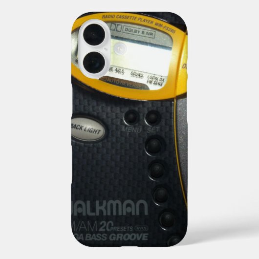 Coques Case-Mate iPhone Cassette Walkman (Verso)