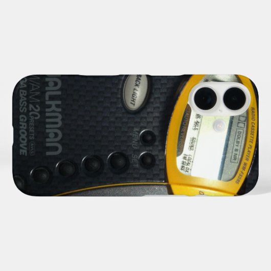 Coques Case-Mate iPhone Cassette Walkman (Verso (horizontal))