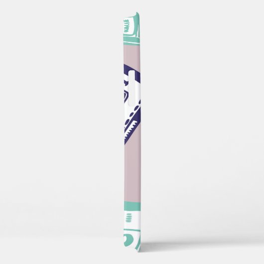 Coques Case-Mate iPhone cassettes rétro, motif dessiné à la main. (Verso / Droite)