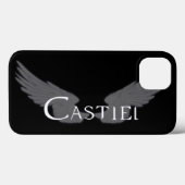 Coques Case-Mate iPhone Castiel Falln Avec Ailes Blanc (Verso (horizontal))