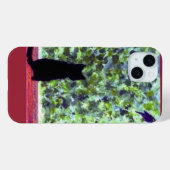 Coques Case-Mate iPhone Cat Art Black Cat Oiseau à observer! (Verso (horizontal))